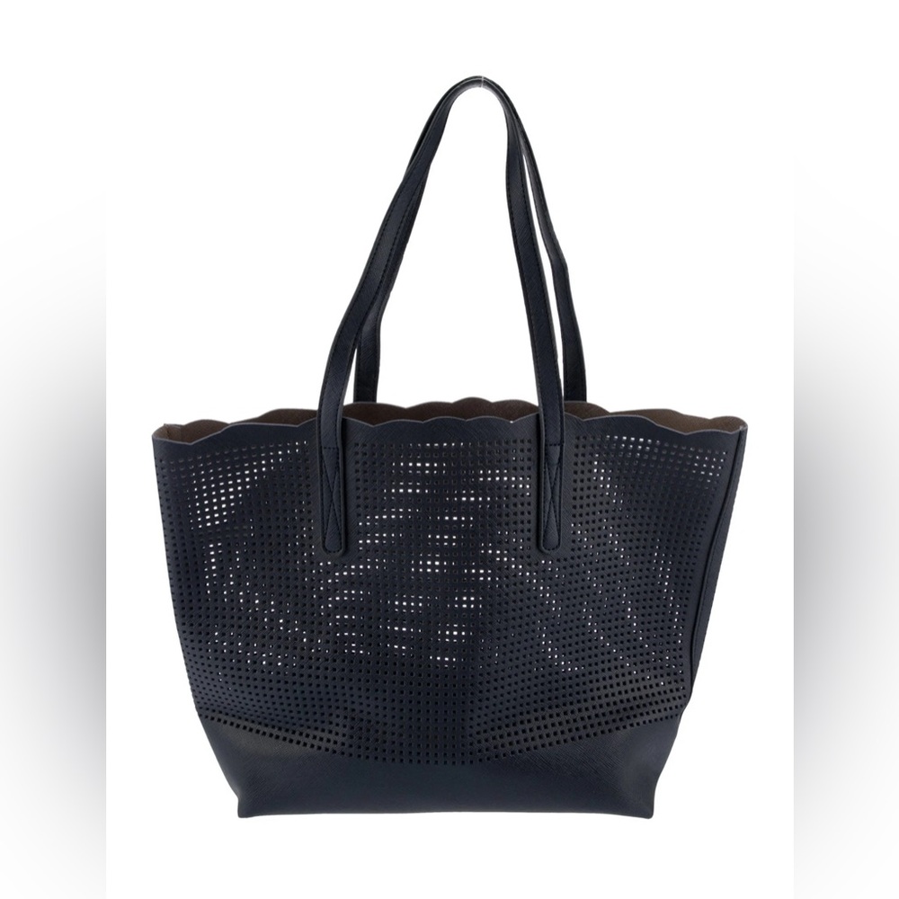 Neiman Marcus Black Quilted Leather Tote Bag